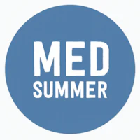 the logo for med summer